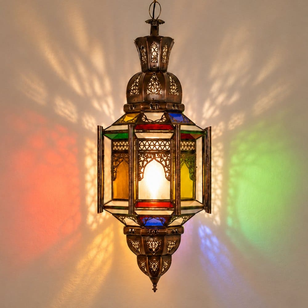 lámpara árabe Al-Andalus cristal on