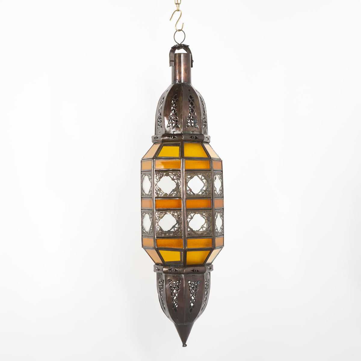 lámpara árabe alargada cristal A3