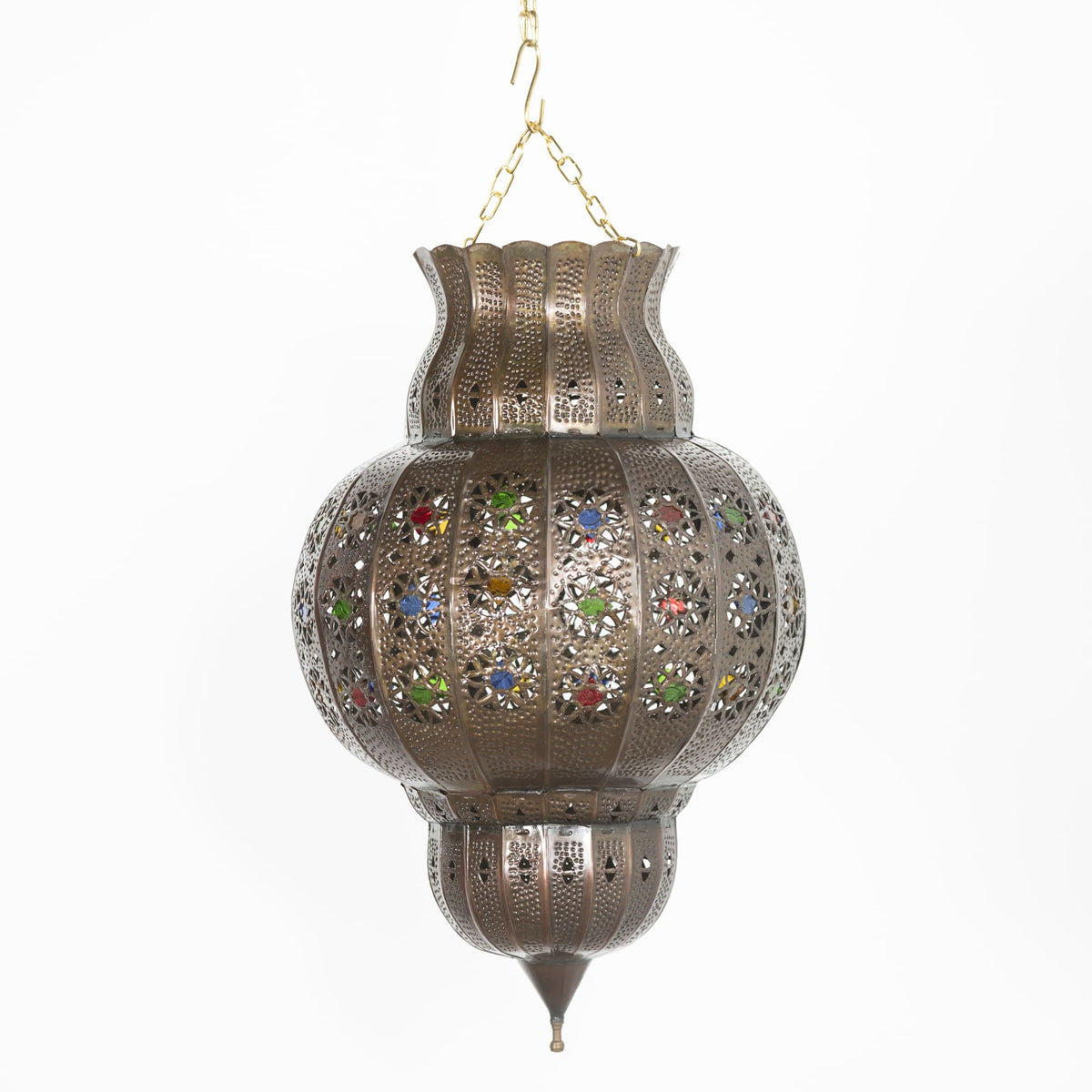 lámpara árabe colgante de forja A15