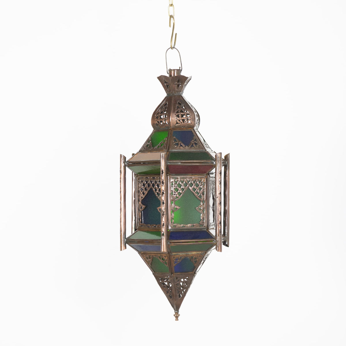 lámpara árabe de cristal Arábica F3 multicolor