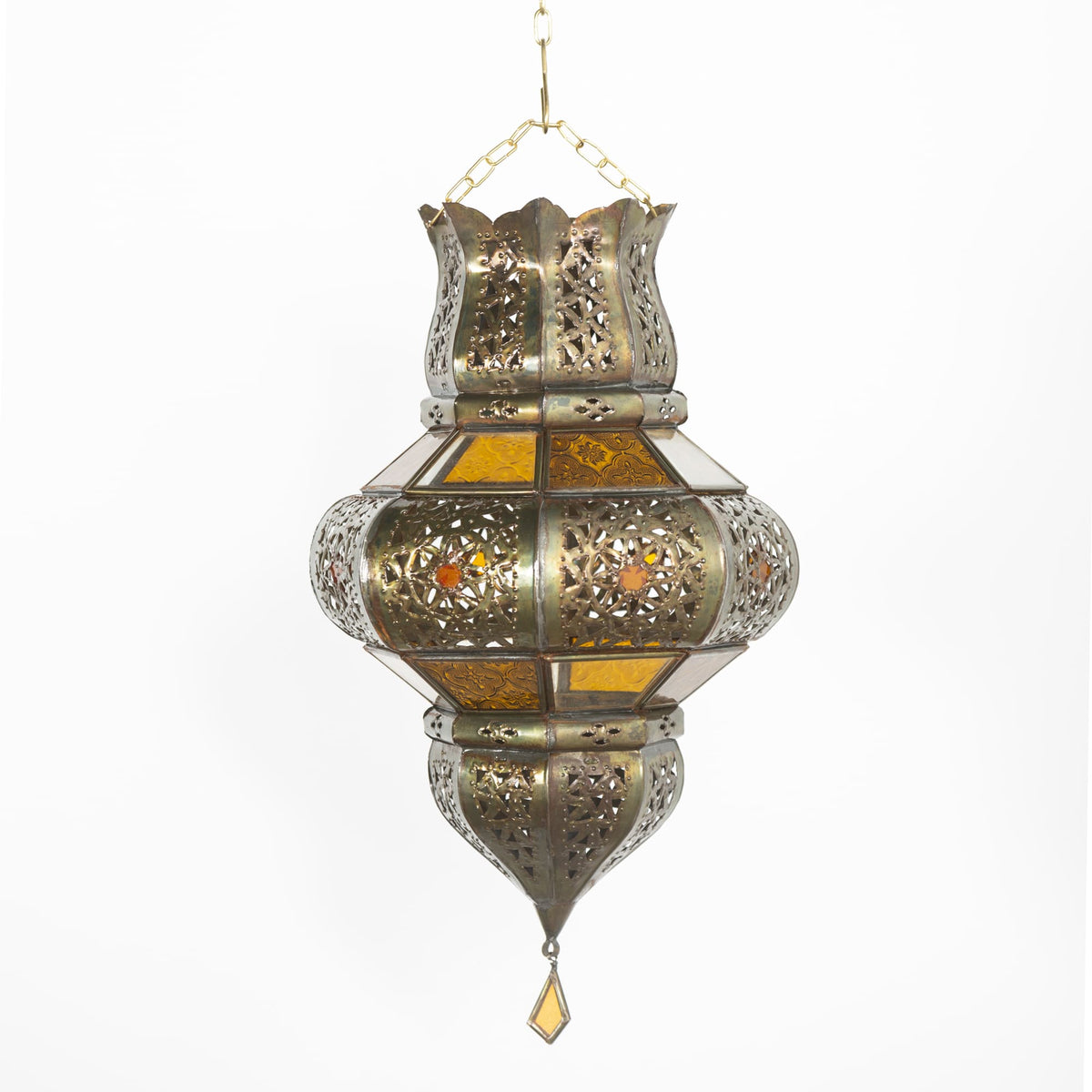lámpara árabe de cristal bicolor A8B