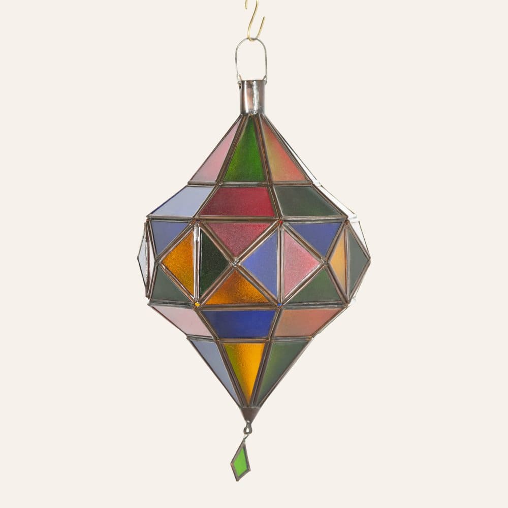 lámpara árabe cristal diamante A22B colores
