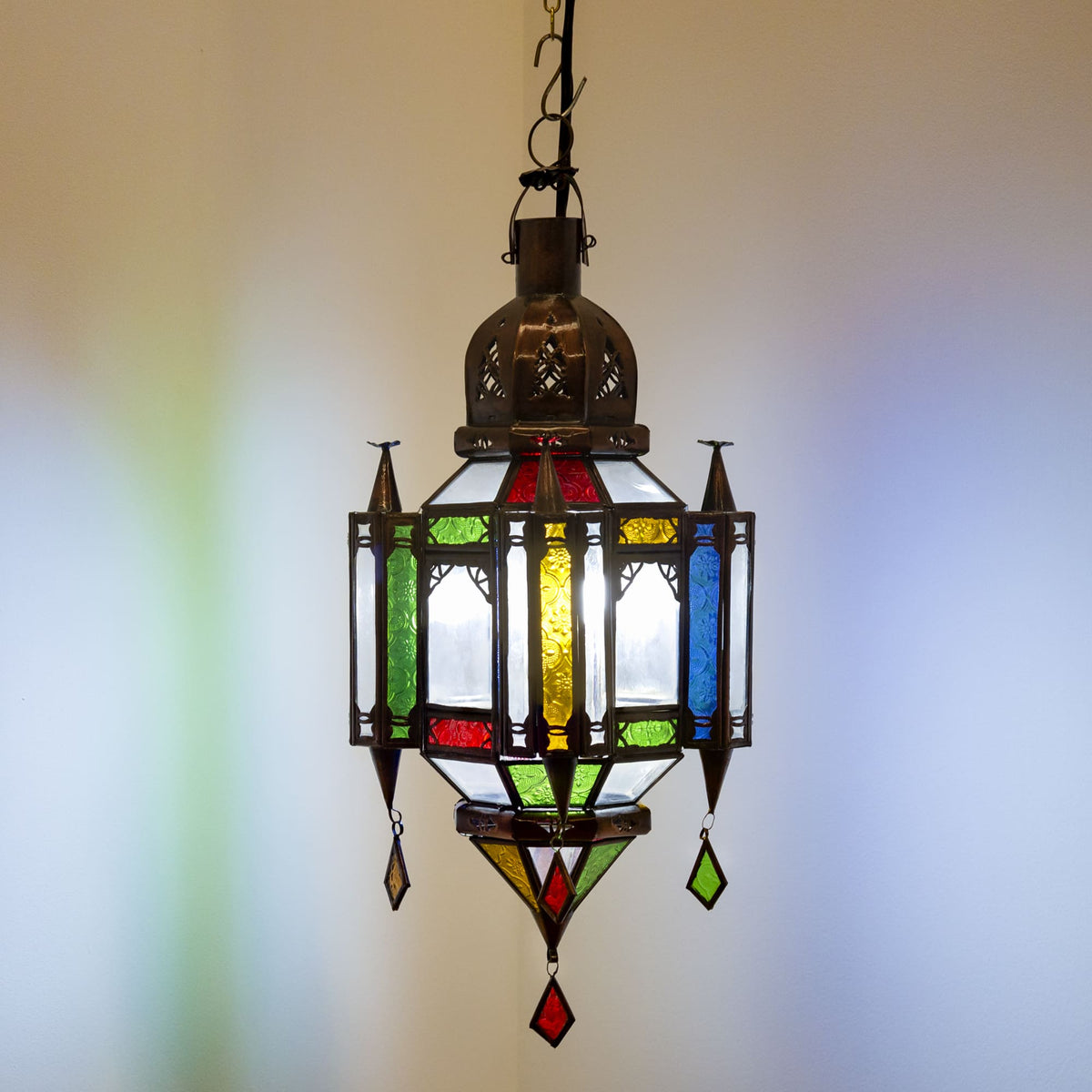 lámpara árabe cristal fasfusa