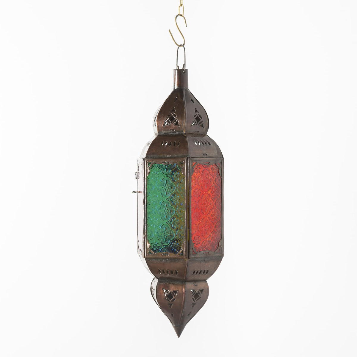 lámpara árabe de cristal hexagonal A6