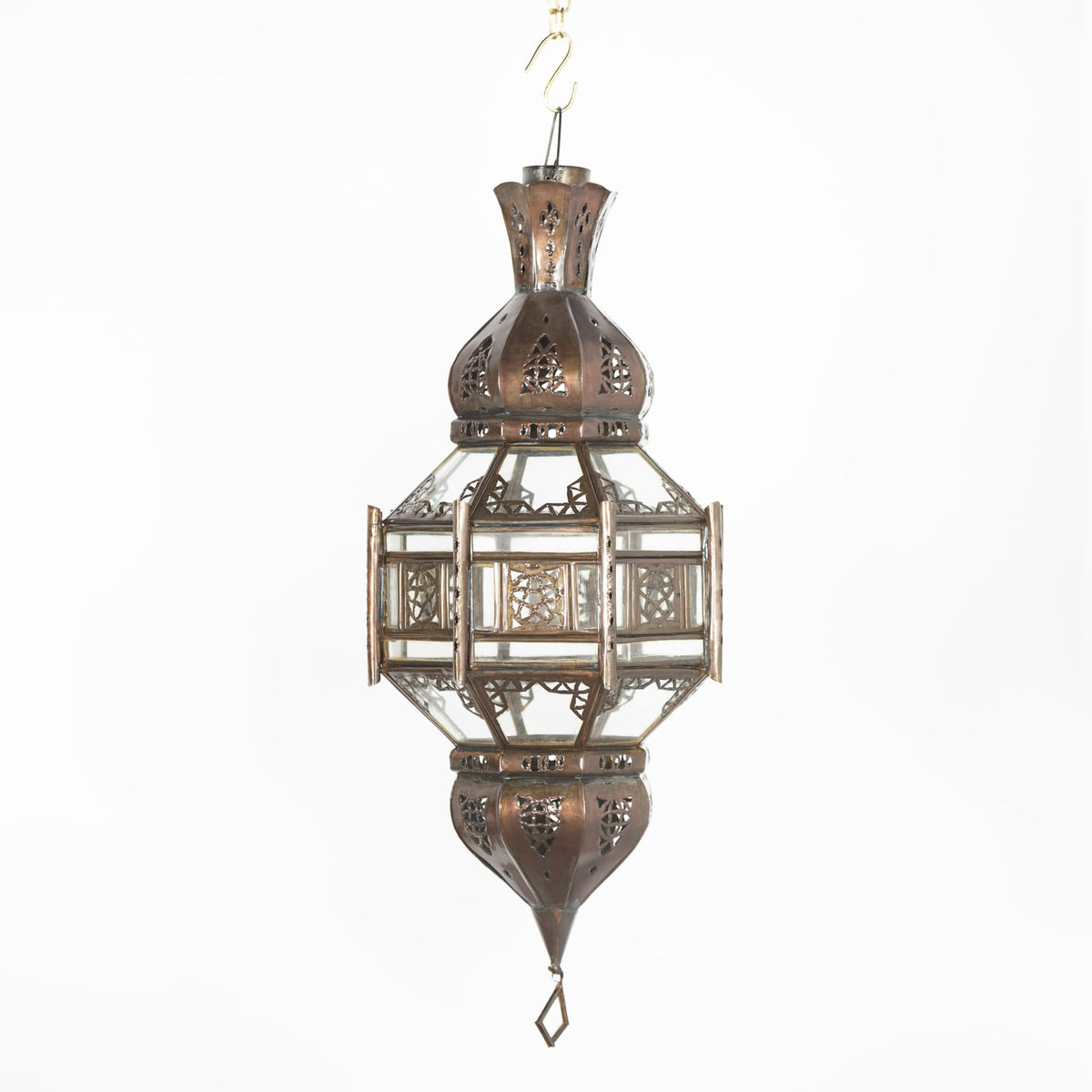 lámpara árabe de cristal octogonal A9