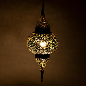 Lámpara árabe de latón dorada 70cm
