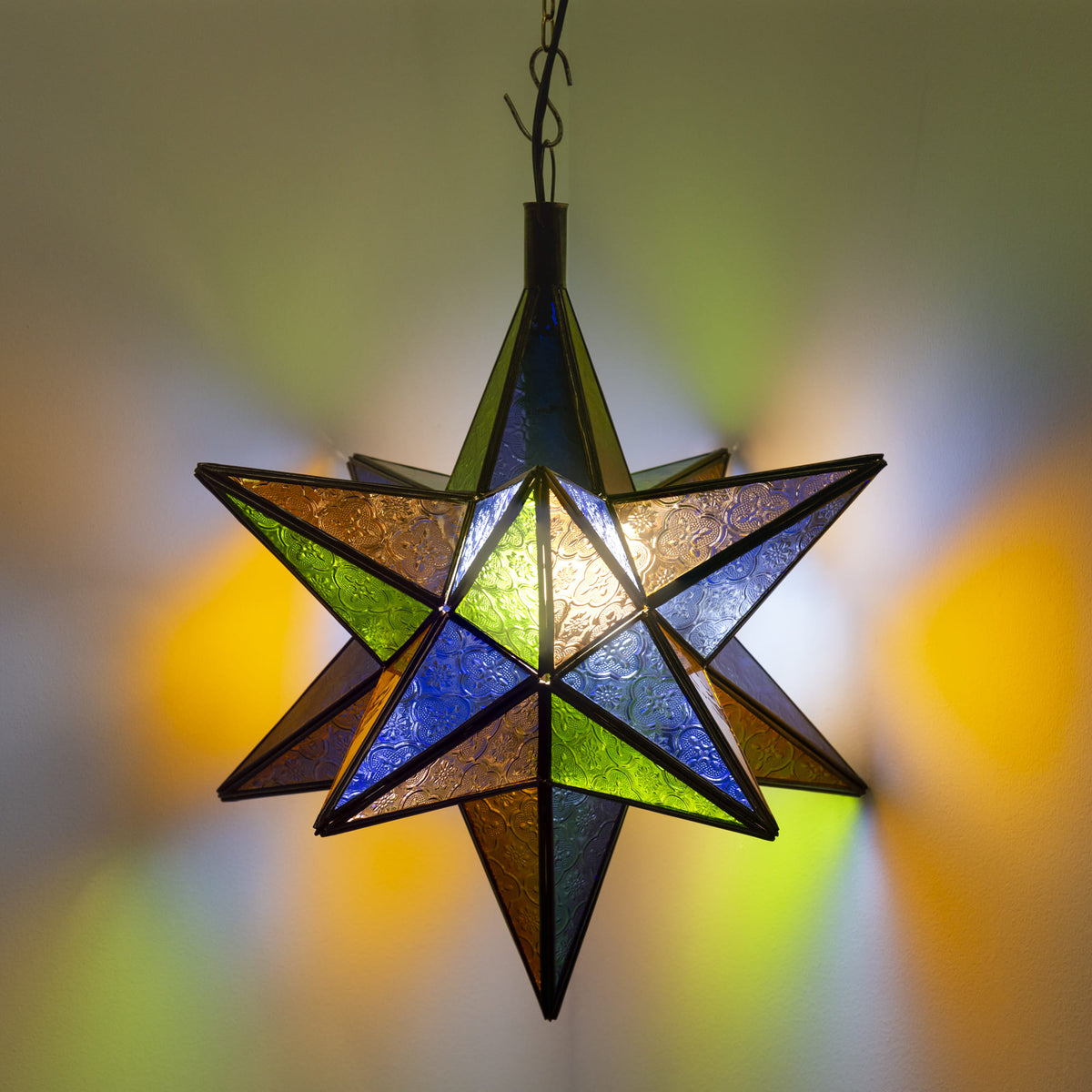 lámpara árabe estrella cristal A11 ON