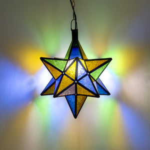 lámpara árabe estrella cristal A13 ON