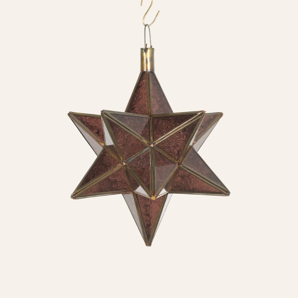 lámpara árabe estrella cristal C2 apagada