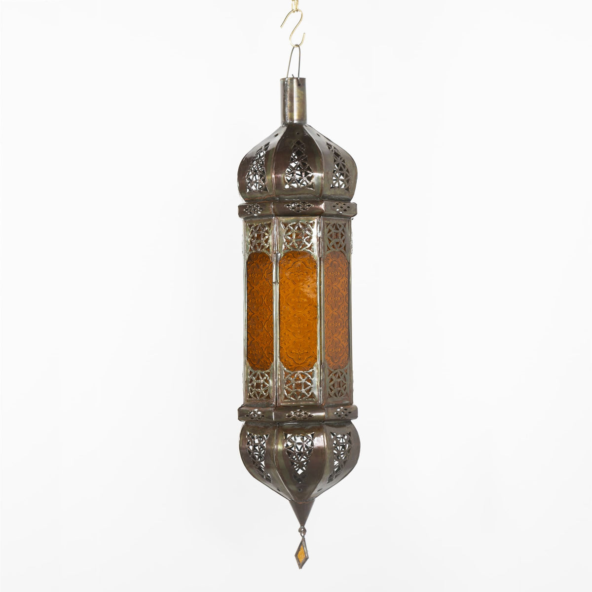 lámpara árabe de techo mostaza A4