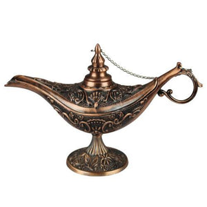 Lámpara de aladino árabe de bronce cúprico