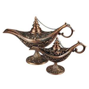 Lámpara de aladino árabe de bronce cúprico