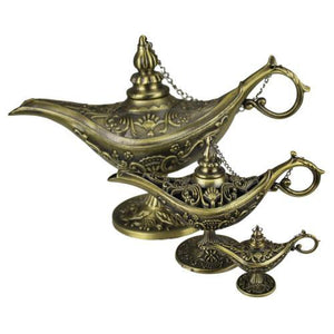Lámpara de aladino árabe de bronce