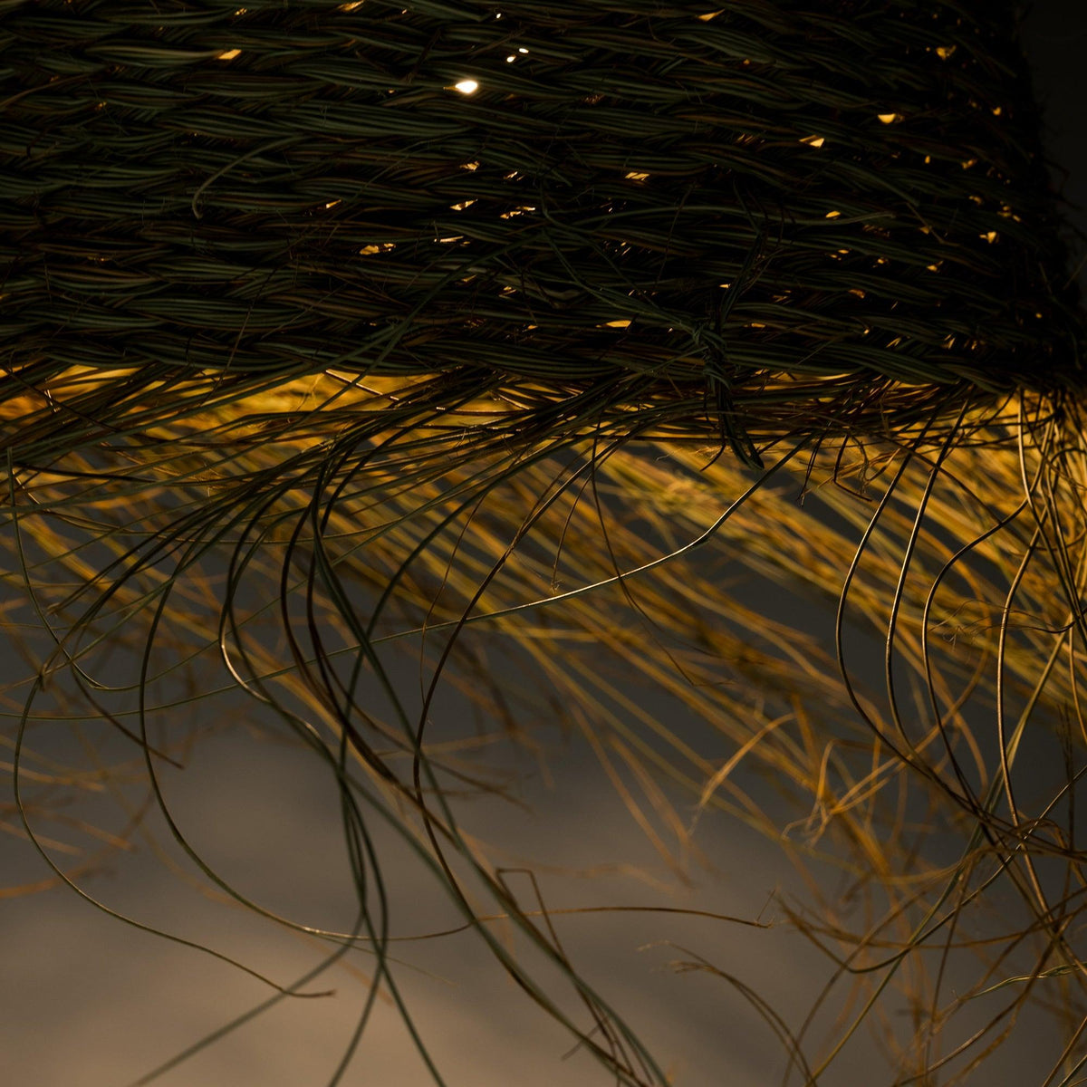 Lámpara de esparto vegetal 3 tamaños