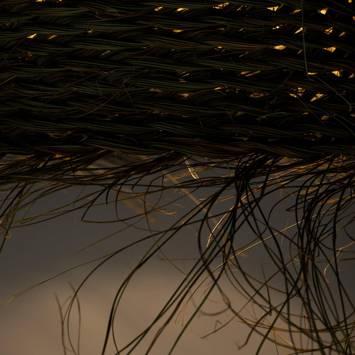 Lámpara de esparto vegetal 3 tamaños