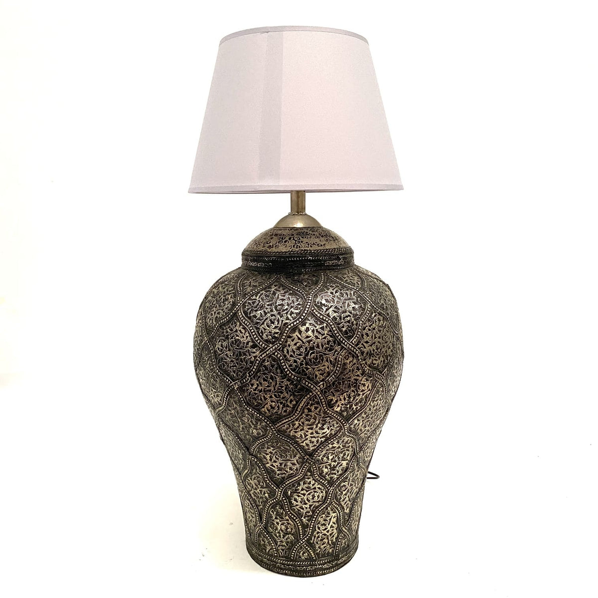 Lámpara Marroquí Botella de Alpaca 