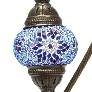 Lámpara turca de mesa curva con cristal de mosaico - Nº1 Asrak