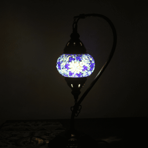 Lámpara turca de mesa curva con cristal de mosaico - Nº1 Asrak