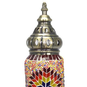 Lámpara turca de mesa tubo con cristales de mosaico - Nº1 Alwan