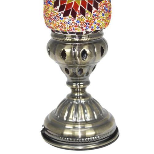 Lámpara turca de mesa tubo con cristales de mosaico - Nº1 Alwan