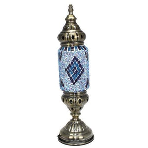 Lámpara turca de mesa tubo con cristales de mosaico - Nº1 Sarka