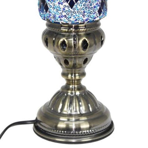 Lámpara turca de mesa tubo con cristales de mosaico - Nº1 Sarka