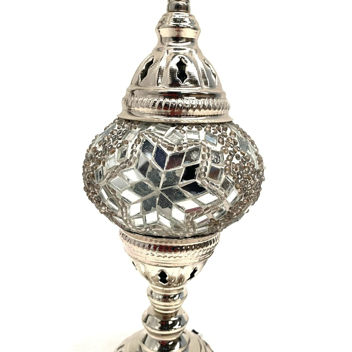 Lámpara turca de mesa blanca N1