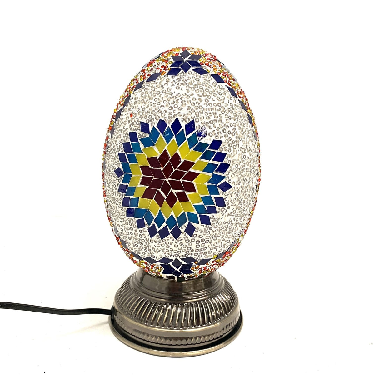 Lámpara turca de mesa huevo multicolor