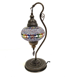 Lámpara turca de mesa multicolor