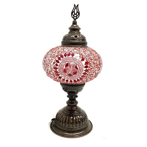 Lámpara turca de mesa roja N3