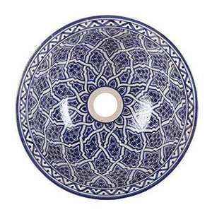 Lavabo marroquí de cerámica de Fez
