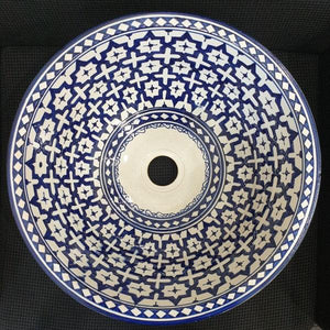 Lavabo marroquí de cerámica de Fez