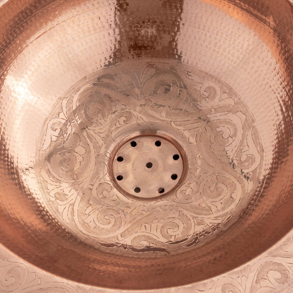 Lavabo marroquí de latón cobrizo