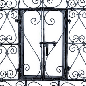 Marco de espejo árabe de forja con puertas