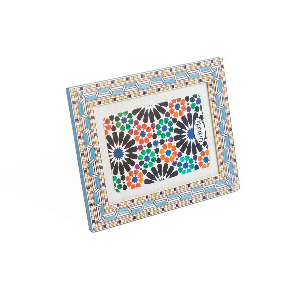 Marco portafotos de taracea granadina