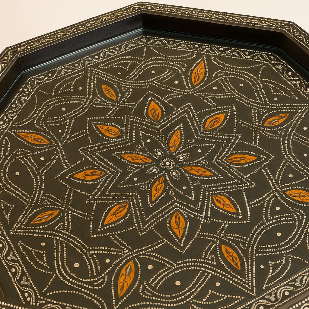 Table marocaine octogonale artisanale - Ameublement Table marocaine octogonale artisanale - Ameublement