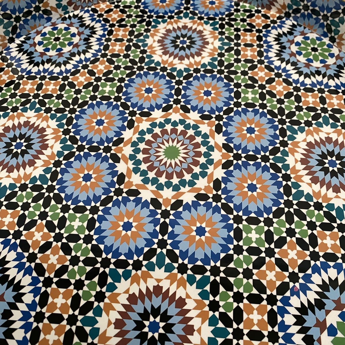 Mesa marroquí auxiliar de café Al-Andalus detalle