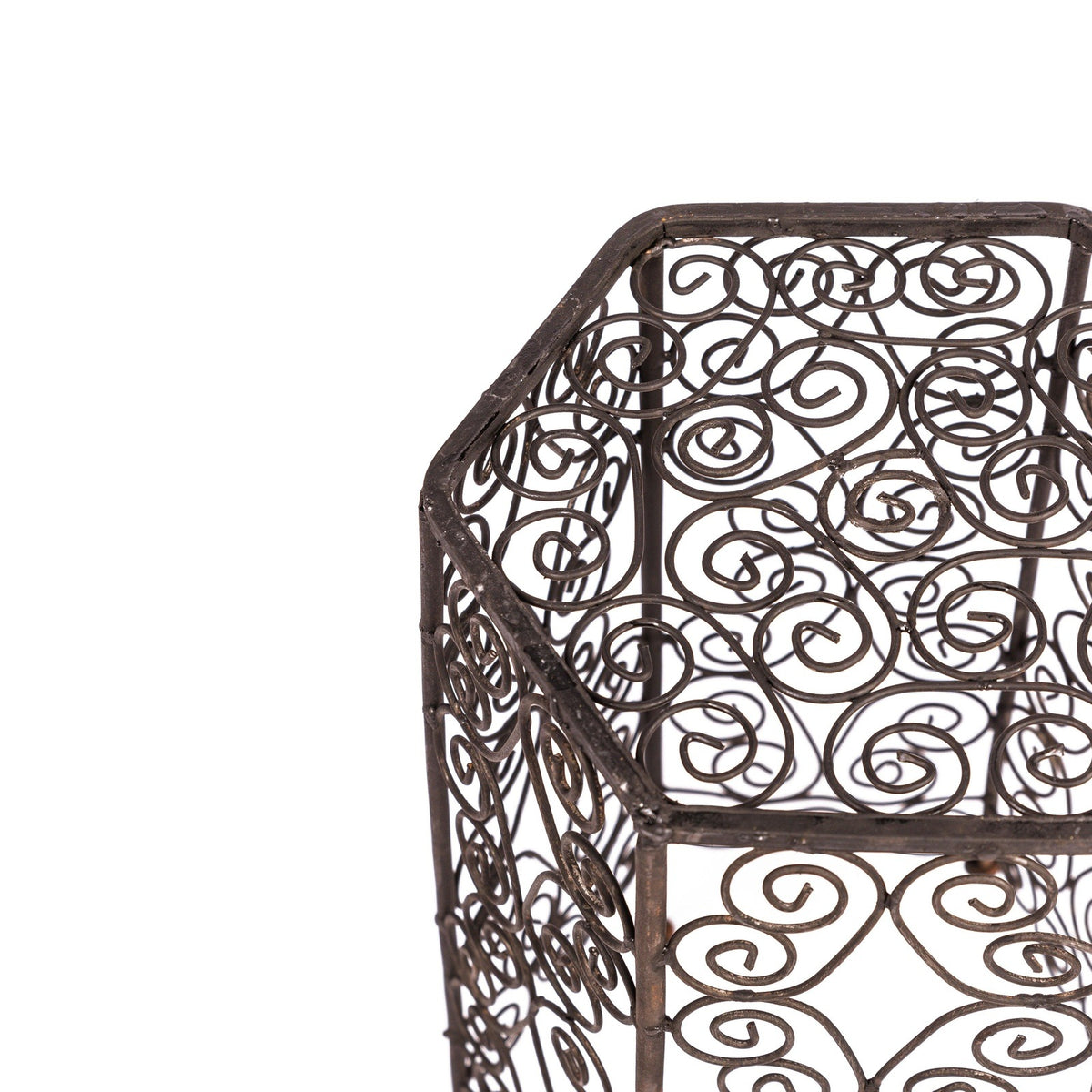 Mesa marroquí auxiliar de hierro