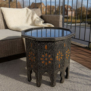 mesa marroquí hueso terraza