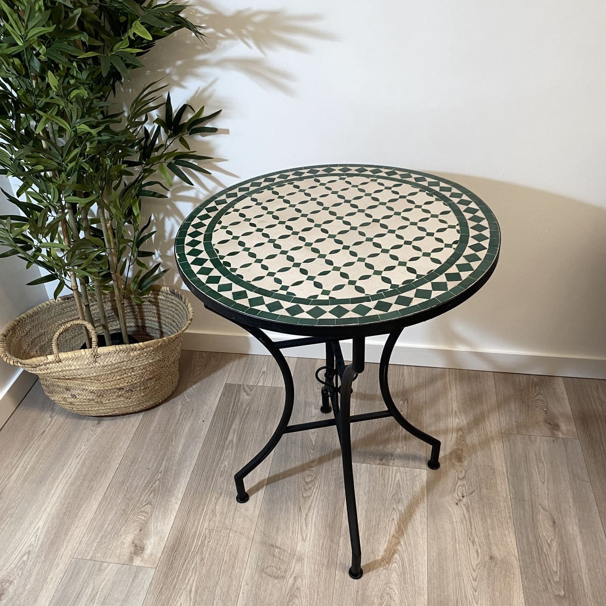 mesa zellige beige verde