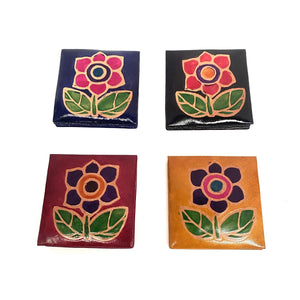 Arabische Leder-Blumen-Geldbörse