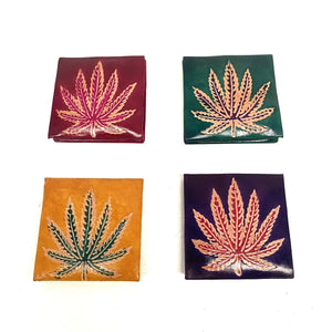 Arabisches Lederportemonnaie Gras