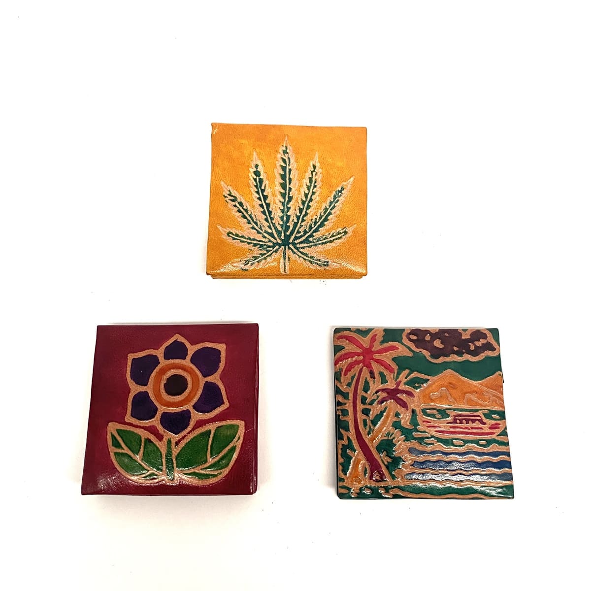 Monedero Árabe de Cuero Naturaleza