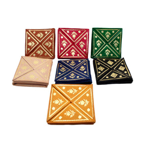 Monedero marroquí de cuero natural billetero