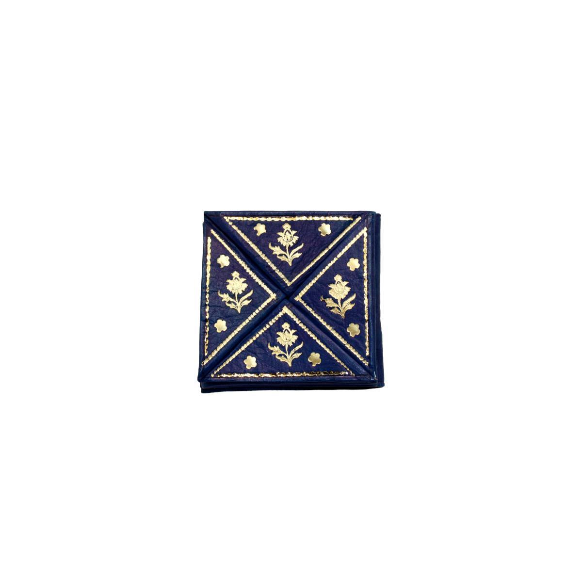 Monedero marroquí de cuero natural billetero