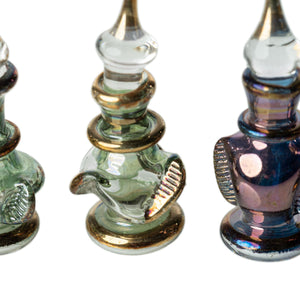 Perfumero árabe de cristal mini soplado Gold 5cm