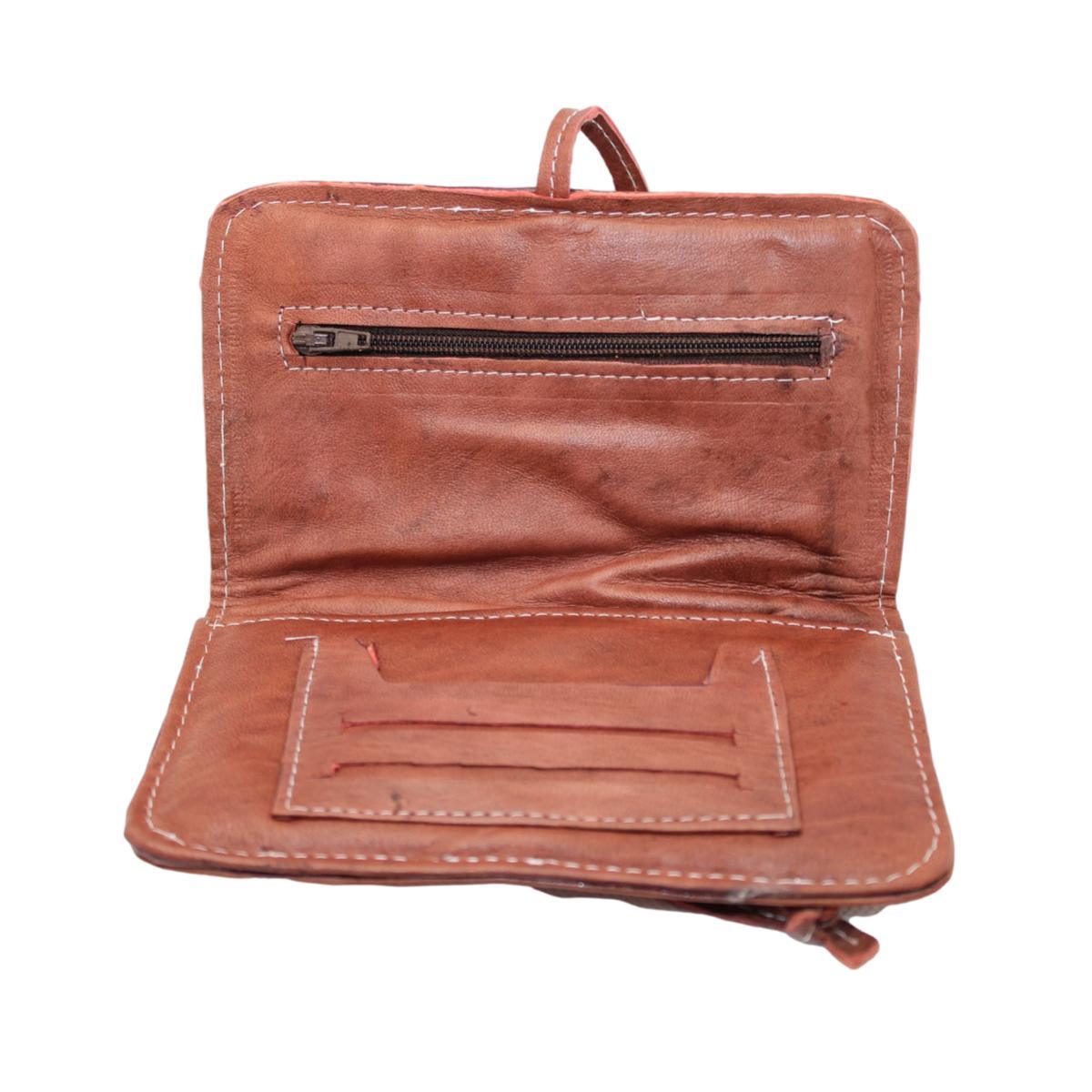 Pitillera marroquí de cuero Mano de Fátima - 2 Colores