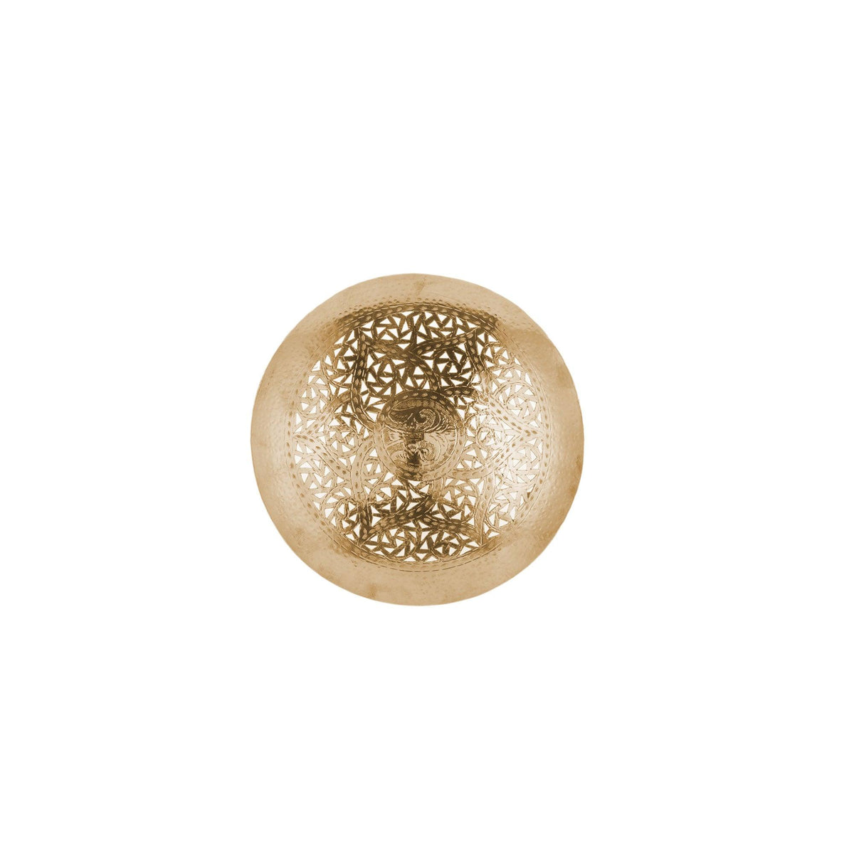 Plafón árabe redondo de metal dorado 20-100cm