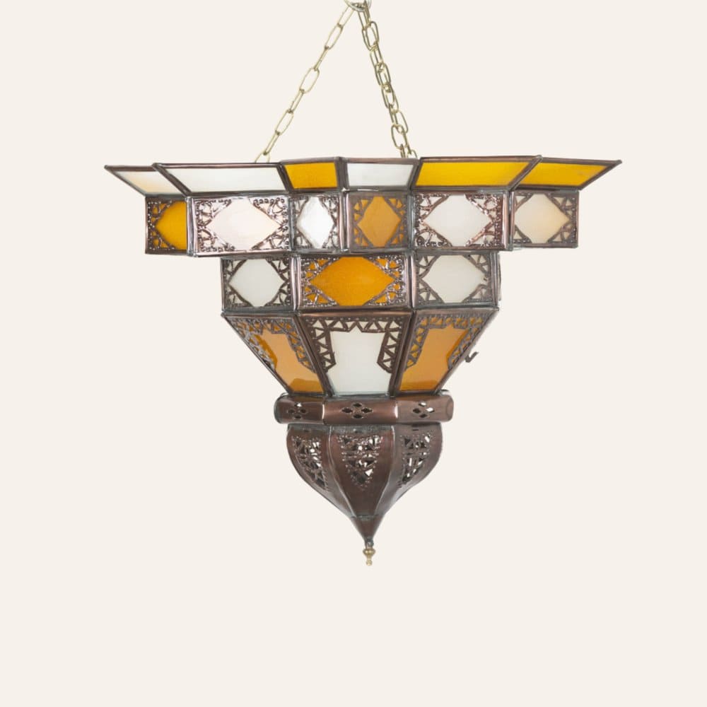 plafón árabe bicolor techo F4 cristal
