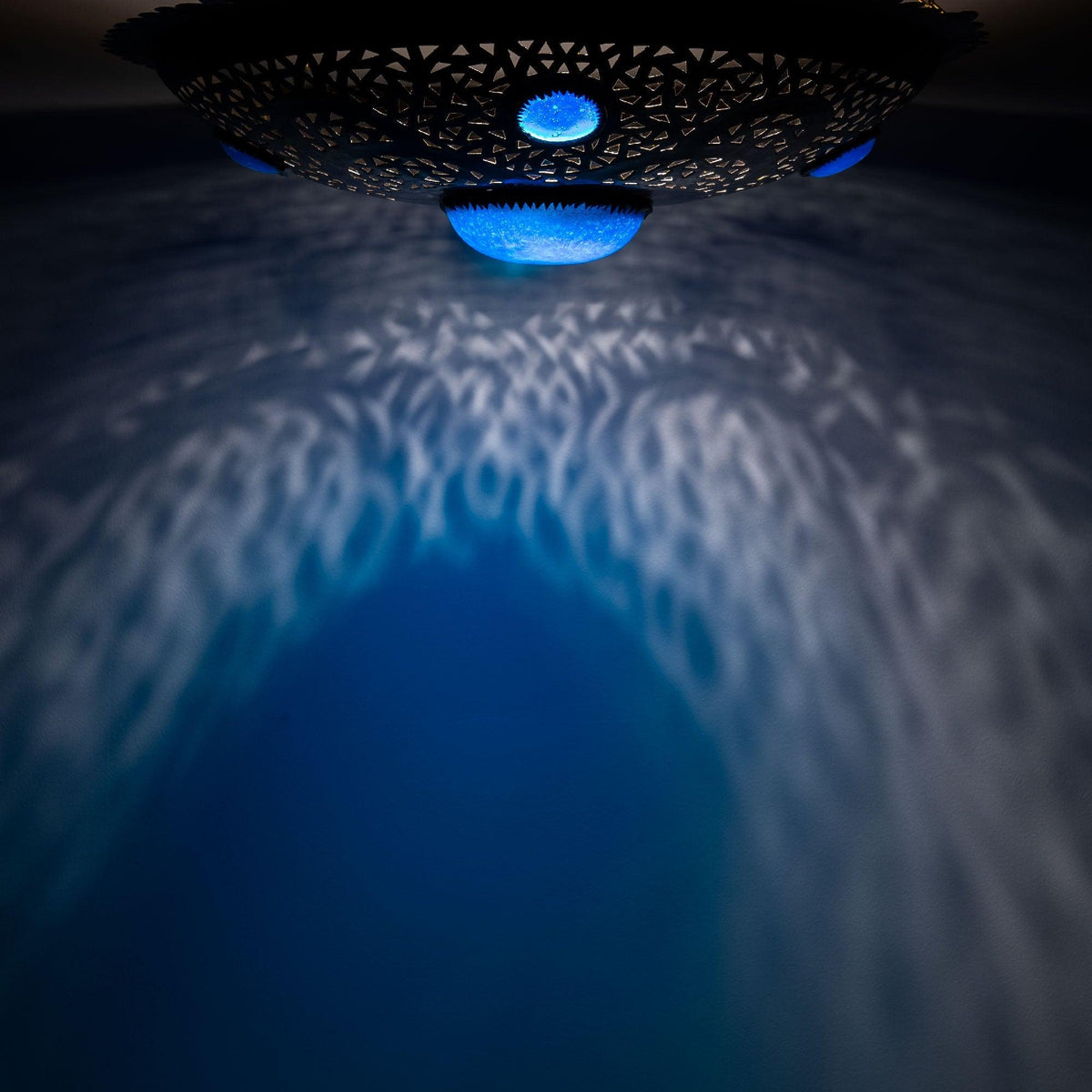 Plafón Marroquí Redondo de Forja Calado - 3 Colores